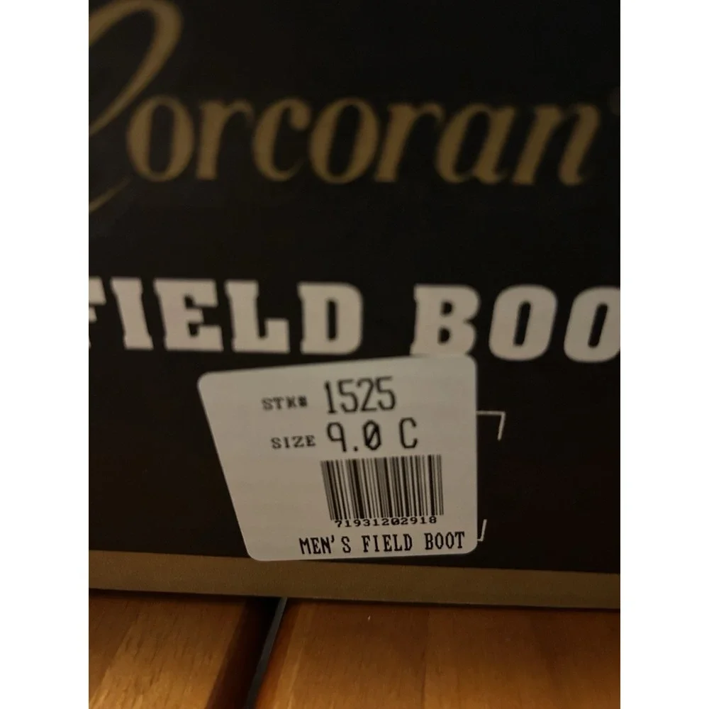 Corcoran Boots Mens 9C Black Cap Toe Field Combat Paratrooper Military Punk NOS